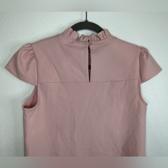 Ann Taylor | Blush Ruffle Blouse - Picture 5 of 9